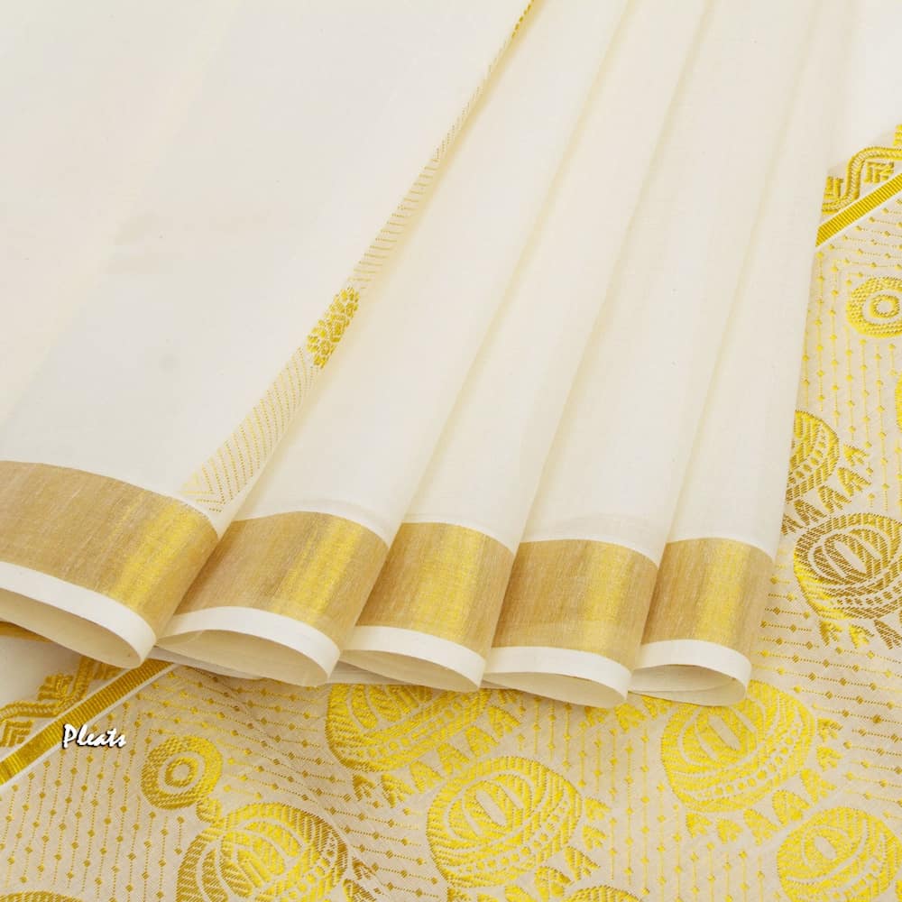 Kasavu Kerela indian handloom |  handloom cotton sarees | handloom sarees