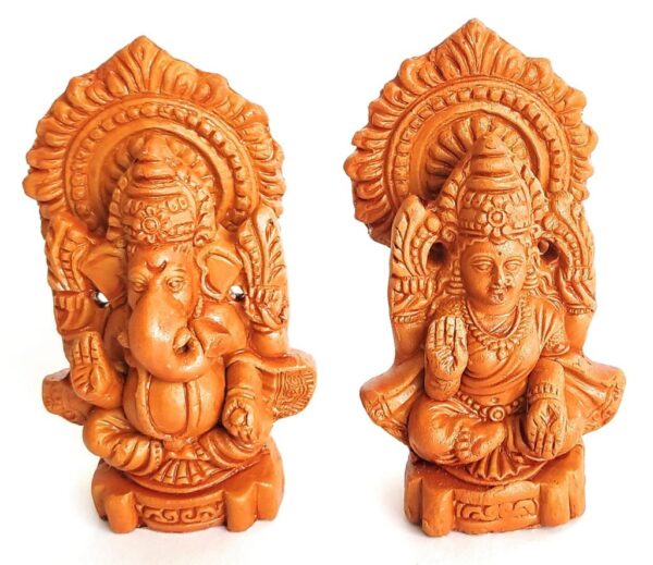 Lakshmi Ganesha Handmade Terracotta Idols