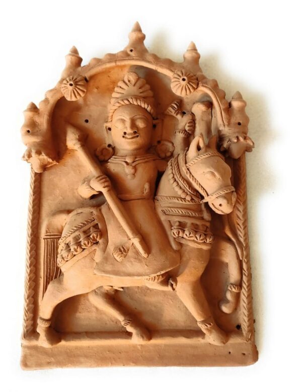 Dharamraj God Molela Terracotta Plaque