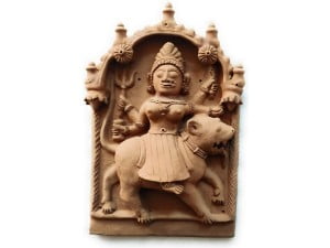 Durga Mata Molela Terracotta Plaque