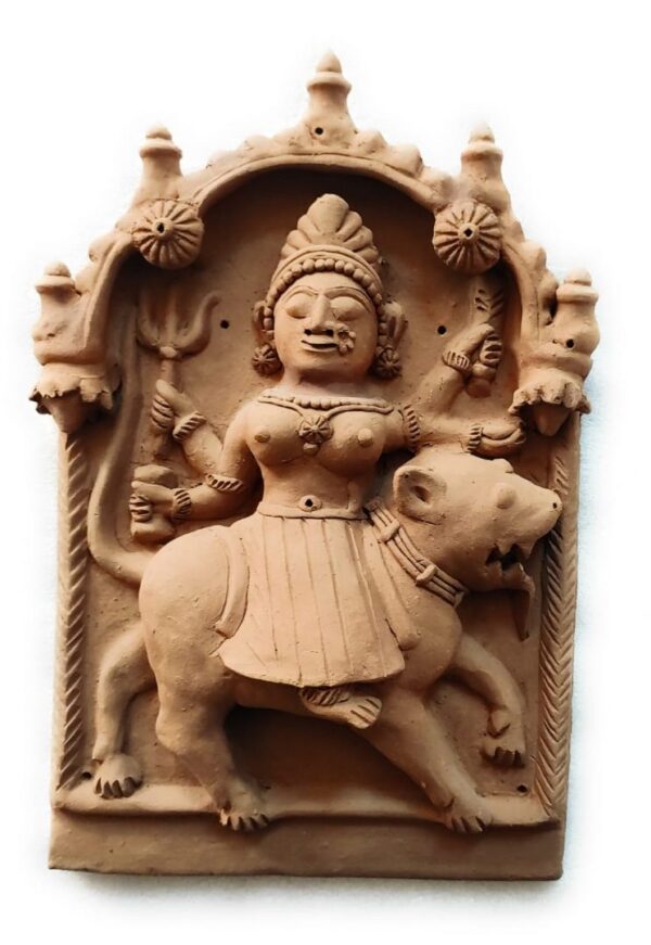 Durga Mata Molela Terracotta Plaque