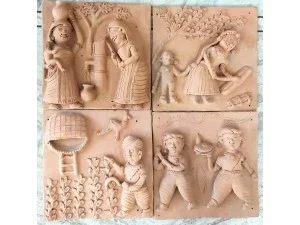 Village View Terracotta Plaques