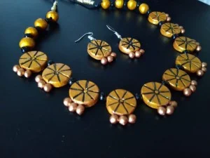 Mustard Yellow Clay Neckset