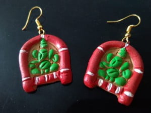 Terracotta Ganesha Earrings