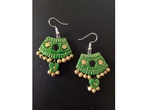 3 Star Terracotta Earrings