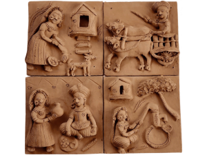 Village Tales Clay Plaques