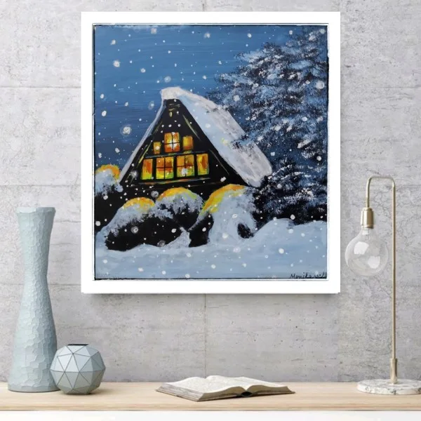 Snow Falling, Landscape |