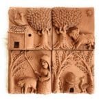 A Touch Of Nature Clay Tiles (Set Of 4)