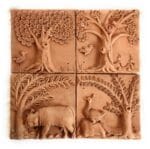 Mesmerising Terracotta Plaques (Set Of 4)