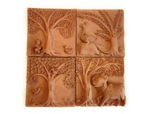 Terracotta Plaques(Set Of 4)