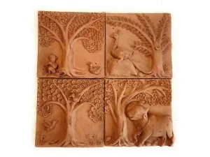 Terracotta Plaques(Set Of 4)