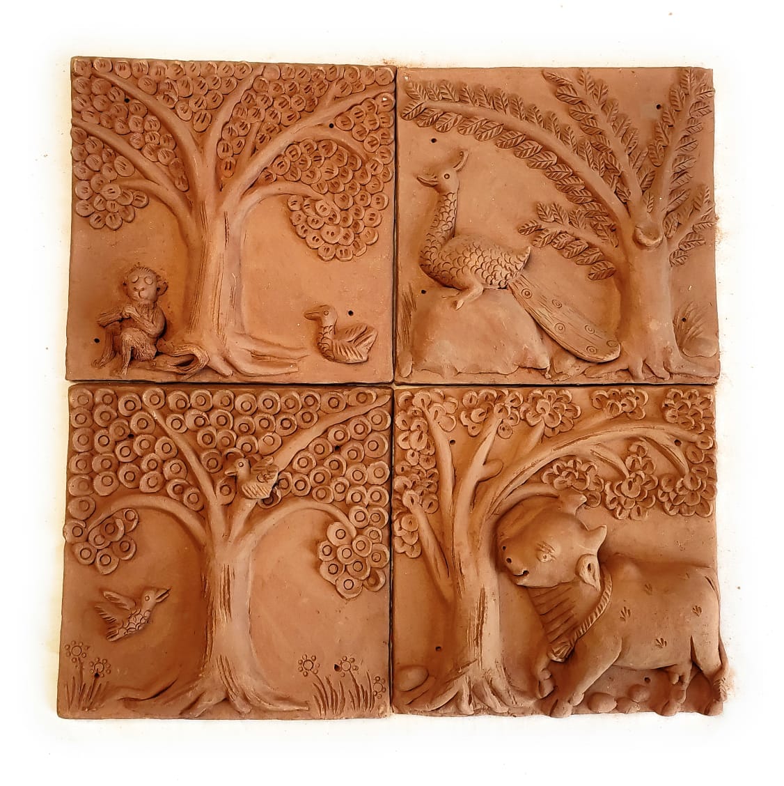 Terracotta Plaques(Set Of 4)