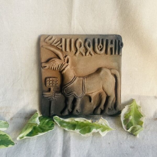 Terracotta Harappa Intaglio Unicorn Seal | Terracotta Harappa Intaglio Unicorn Seal |