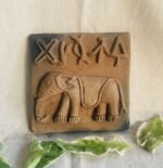 terracotta harappa seals indus valley molela art authentic historical replicas Harappa Elephant Seal