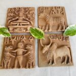 harappa seals terracotta indus valley molela art authentic historical replicas bare hand tiger wrestling, Molela Terracotta, Harappan Seal Tiles – A Tribute to the Harappa Indus Valley Civilization