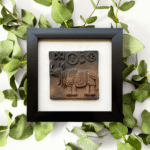 Terracotta Harappa Rhino Seal molela clay art
