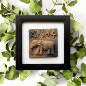 terracotta harappa seals indus valley molela art authentic historical replicas Harappa Elephant Seal