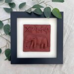Terracotta colored Harappan Elephant Seal | Indus Valley Harappan Wildlife seal